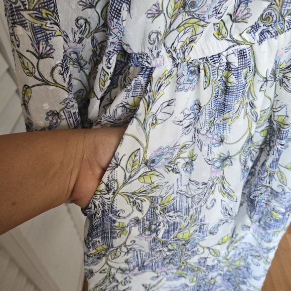 Torrid Mini Clip Dot Front Keyhole Dress Womens 2X Cottagecore Feminine Romantic - Picture 6 of 13